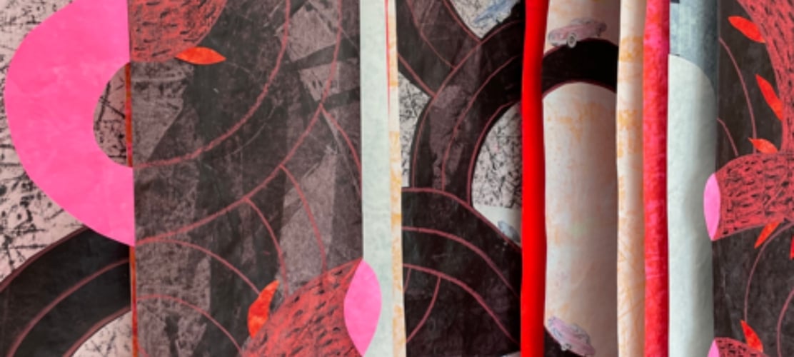 An artwork by artist Emily Holt on display at the Untitled Nashville hotel