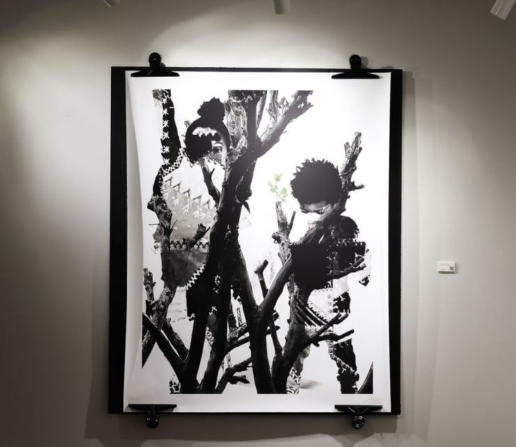 Artwork by artist Rob McGaha on display at the Untitled Nashville hotel